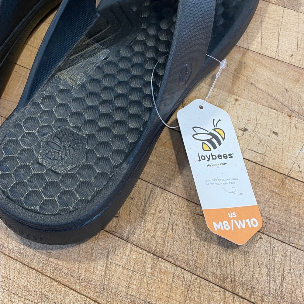 Joybees Black Flip Flops - Picture 2 of 5
